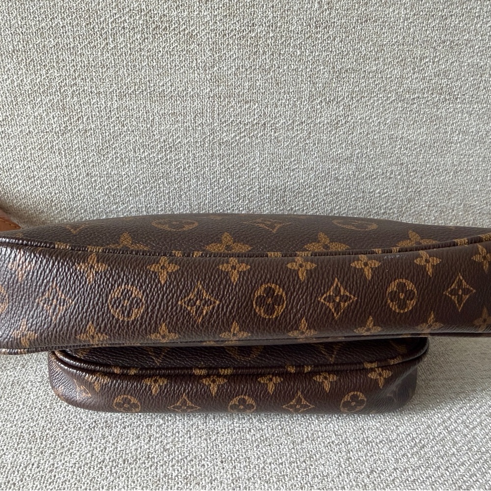 Louis Vuitton Brown Monogram Multi Pochette with Pink Strap - Picture 6 of 6